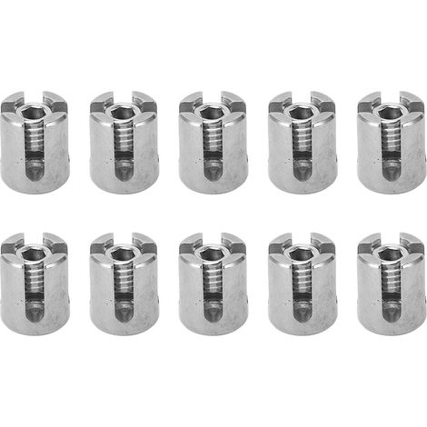 10Pcs Serre-câbles en croix acier inoxydable 316, clips pour câble de garde-corps 5mm, accessoires système mural (1/5)