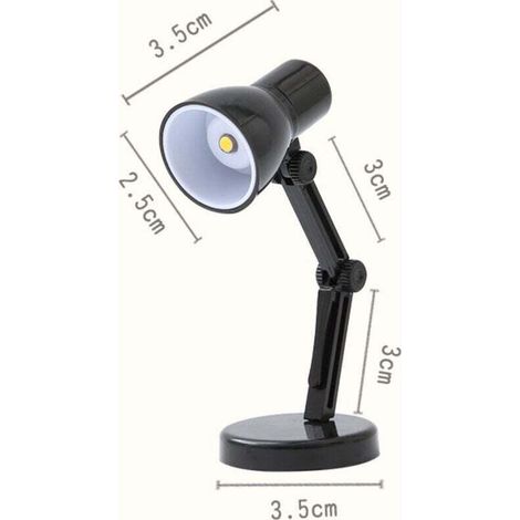 Ulisem 2pcs Mini lampe de table LED de lecture pliable multi-usage miniature architecte lampe de bureau poupée figurines d'action mini lampe de bureau d'architecte (1/2)