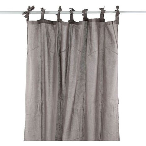 Voilage XXL en gaze de coton léger 140x300 – Grande largeur – Nouettes romantiques – Pour chambre et salon – Thedecofactory (1/4)