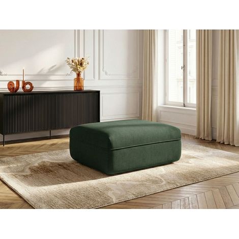 BOBOCHIC - Pouf LUIGI en tissu lisse   Vert