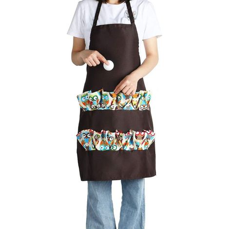 Tablier de collecte et de collecte d'oeufs de poulet avec poches profondes double couche en denim pour poulailler Accessoires pour poulaillerie domestique Vêtements de travail (Enfants) (1/5)