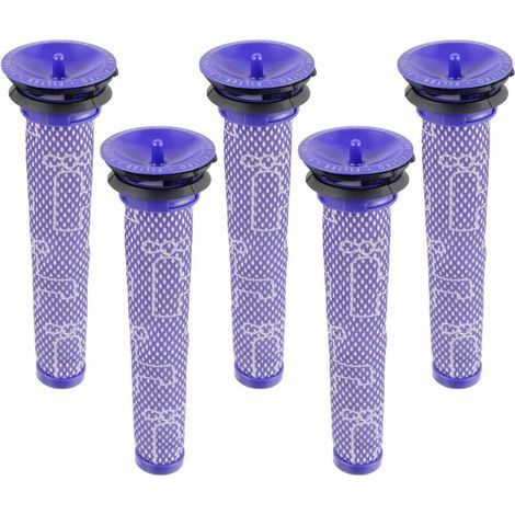 5 Packs Filtre pour Dyson,Remplace Filtres pour Dyson V7 V8 V6 aspirateur, DC58 DC59 DC62 DC74 Pré-filtres (1/5)