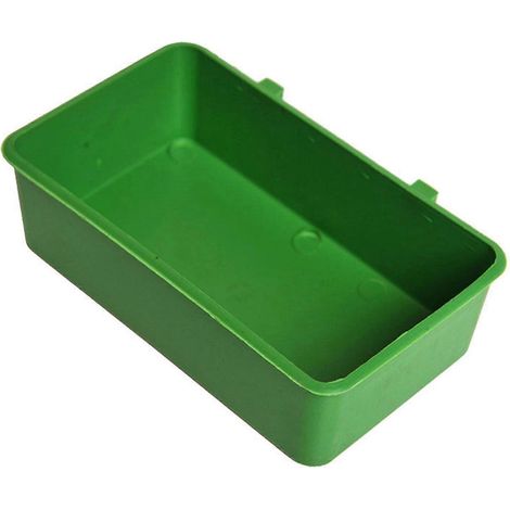 Abreuvoir pour poules avec crochets, bol suspendu en plastique, bain d'oiseaux facile à nettoyer (1/5)