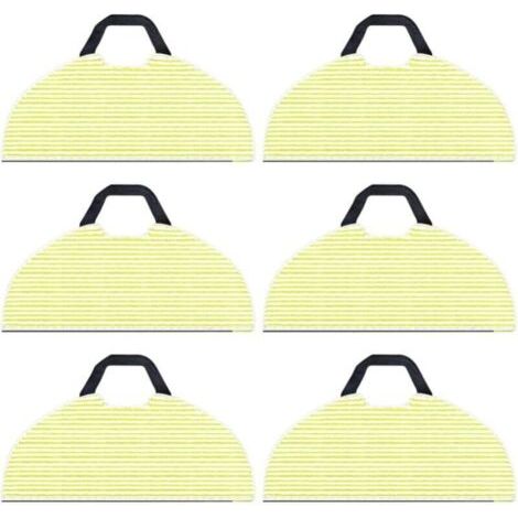 Paquet de 6 chiffons de nettoyage de remplacement pour aspirateur robot Shark RV2610WA AV2610WA AI Ultra 2 en 1, chiffons de vadrouille en microfibre pour accessoires Shark AI Ultra (1/4)