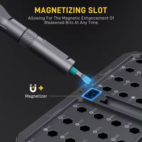 FLITI 42-in-1 Magnetic Ratchet Screwdriver Set, 40 S2 58-Tooth Steel Bits with Storage Case for DIY and Repair (1/5)