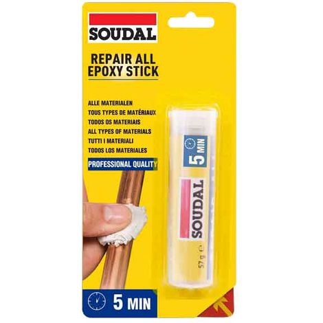 Adesivo Epossidico All Epoxy Stick Soudal 57 Gr