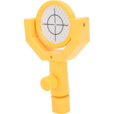 Cible réfléchissante pour station totale, plaque réflectrice de 50 mm de diamètre avec réticule et support pour tunnels, métros, mines et autoroutes (1/5)