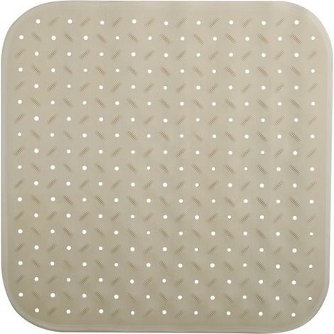Tapis Fond de douche antidérapant Caoutchouc CLASS 54x54cm Beige MSV