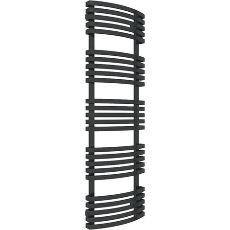 Scaldasalviette ad acqua calda nero 555mm di altezza e 480mm di larghezza -  Watt - KIO555/480SXN