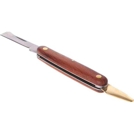 Coupe-greffe, coupe-greffage pliable en acier inoxydable, outil pour élaguer les semis, manche en palissandre, couteau à greffer à double ouverture, ciseaux de coupe (1/4)