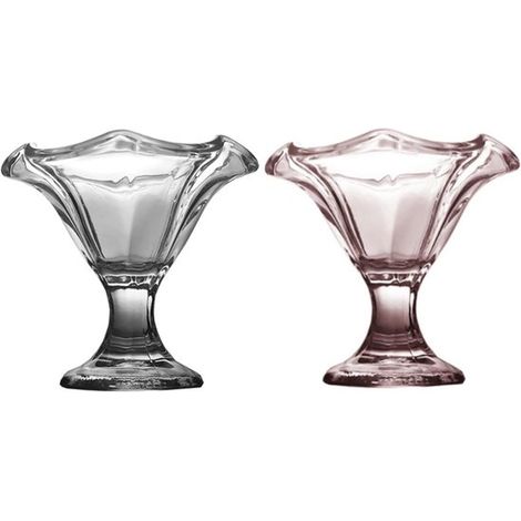Bol de cristal para helado，copas de cristal para helado，bol para helado tipo trifle de frutas，160 ml，bol de cristal para pudín (1/5)