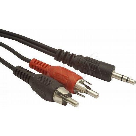 CABLE AUDIO GEMBIRD CONECTOR 3,5MM A RCA 2,5M (1/2)