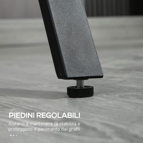 Table de bar haute style industriel noir, 120x60x102 cm, plateau imitation marbre, piétement mixte acier et bois. (1/5)