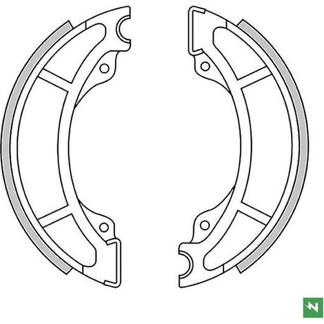 Zapatas de freno traseras NEWFREN para Husqvarna Wre 125 '89-'94, traseras/delanteras para KTM GS 125/250/600 '83-'85, MX 125/250/500 '83-'86 (130 x 22 mm)
