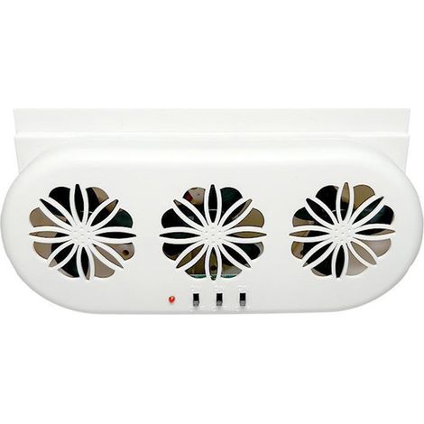 Ventilateur d'échappement de voiture à 3 ventilateurs USB et ventilateur de circulation d'air à énergie solaire Refroidisseur d'aération silencieux Refroidissement de radiateur automobile avec interru (1/5)