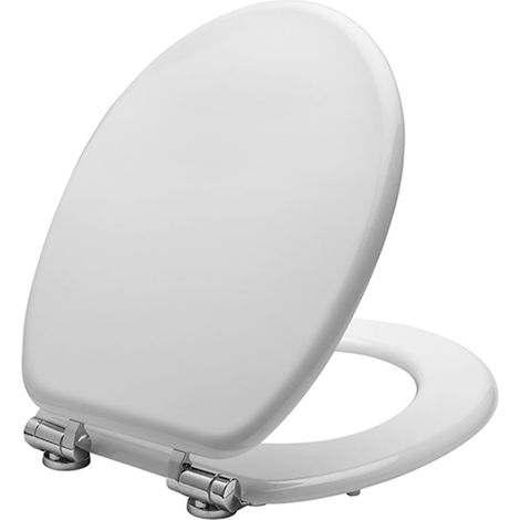 SEDILE WC BAGNO LEGNO MDF BIANCO MAURER CHIUS. RALLENT (EX 92989)