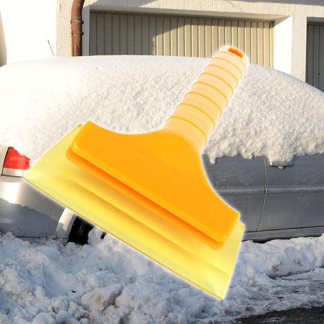 MINKUROW Winter-Schneeschaufel, Ergonomische Auto-Schneeschaufel, Gummi-Schneeschaufel, Enteisungsschaufel, Schlammentfernungswerkzeug für Autoeinfahrt, (1/5)