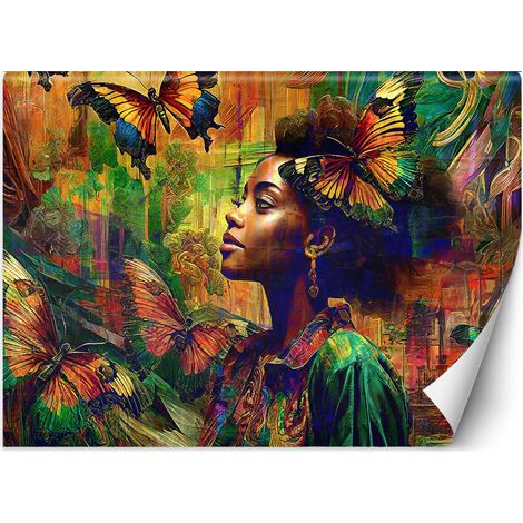 Papier peint Femme papillons Abstraction 350x245 (1/5)