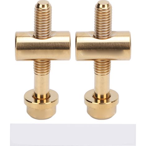Set mit 2 M5x30 mm Befestigungsschrauben für Fahrradsattelstützen aus Titanlegierung, für DIY-Ersatzteile, goldfarben (1/5)