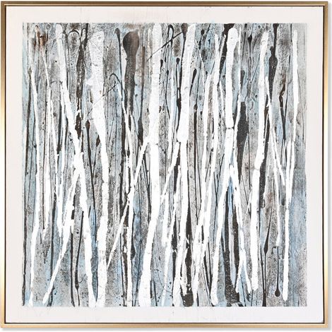 DKD Home Decor Abstrait Tableau Multicolore 131x131 cm (1/3)