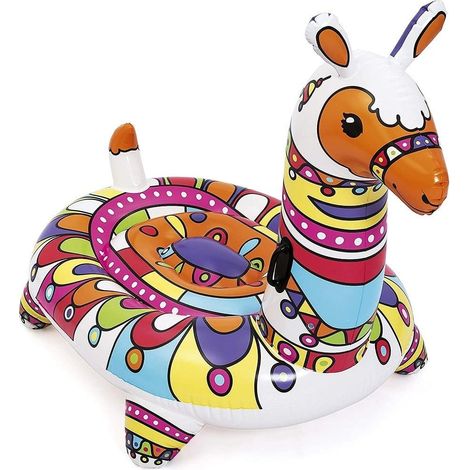 TRADE SHOP - Cavalcabile Pop Art Barcellona Lama 193x151cm Gonfiabile Maniglie Piscina 41136 - (1/5)