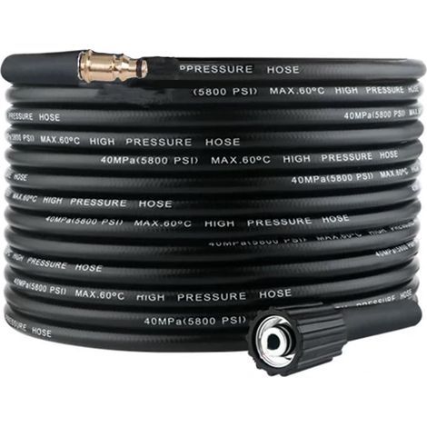 Tuyau d'extension de 10 m pour nettoyeur haute pression Kärcher K2 K3 K4 K5 K6 K7, M22 - 14 mm (1/5)