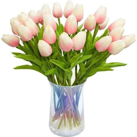 30 PièCes SéRies Artificielle Fleurs Real Touch Faux Hollande PU Tulipe Bouquet Latex Tulipe (1/3)