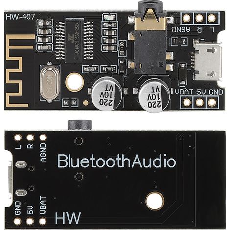 Module audio sans fil stéréo sans perte HW-407 avec transmission Bluetooth 4.2 à deux canaux (1/5)