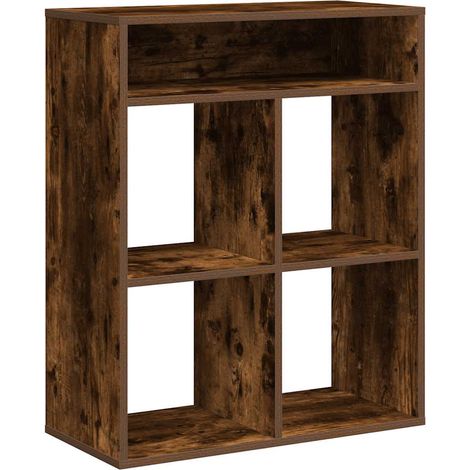 Maison Exclusive - Estantería madera ingeniería color roble ahuma
