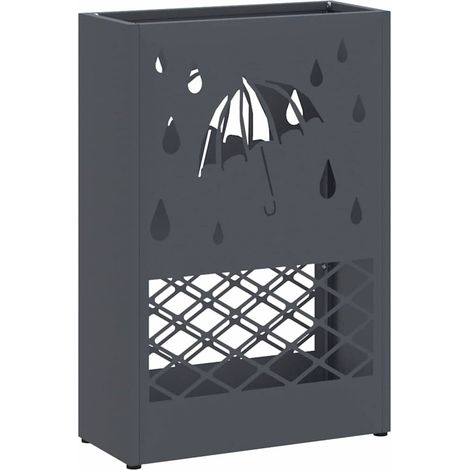Porte-parapluie Anthracite 28 x 12 x 41 cm Acier (1/5)