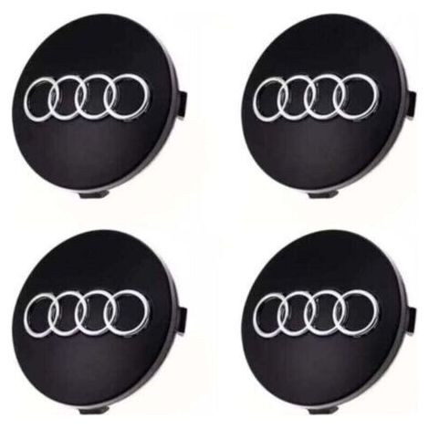 Pair Enjoliveurs de roue 4 pièces pour Audi, accessoires auto ABS 60 mm (1/3)