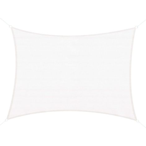 Homcom – Voile d'ombrage rectangulaire 4 x 6 m – HDPE haute densité 185 g/m² – Protection UV 90% – Maillage micro perforé pour circulation d'air (1/8)