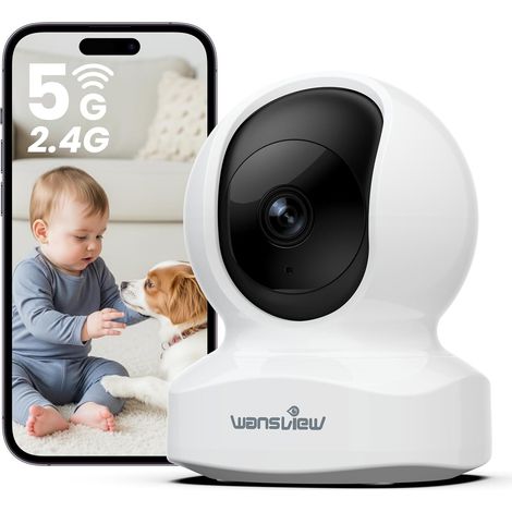 3K 5MP 2.4G/5G Camera Interieur, Camera Surveillance pour Bebe (1/5)