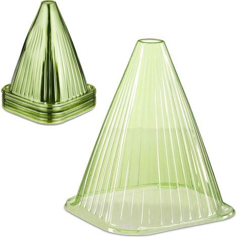 Cones de protection pour plantes vert fonce lot de 32