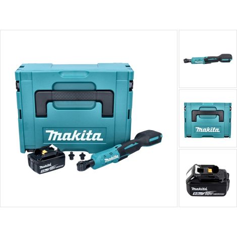 Avvitatore a cricchetto a batteria Makita DWR 180 T1J 18 V 47,5 Nm 1/4" 3/8" + 1x batteria ricaricabile 5,0 Ah + Makpac - senza caricabatterie