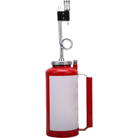 Torche à double fond de 3 L avec réservoir en fonte robuste, large orifice de remplissage, récupérateur de carburant et clapet anti-retour pour une utilisation en milieu forestier. (1/5)
