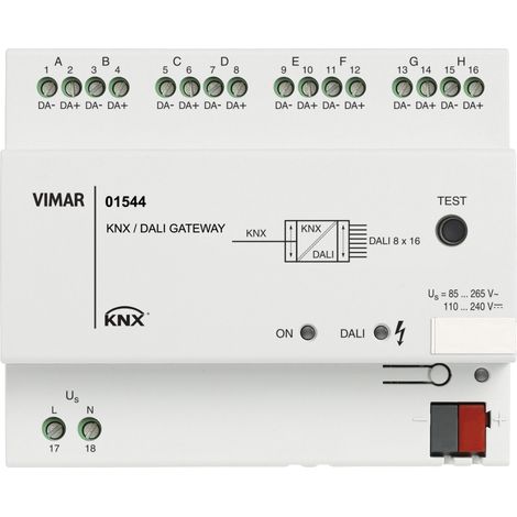 Gateway Dali 8 Canali Knx VIMAR 01544