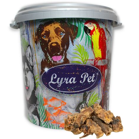 5 kg de morceaux de queue de bœuf Lyra Pet® dans un fût de 30 litres