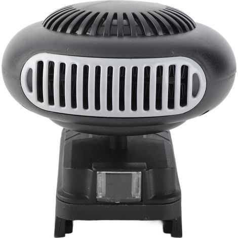 Ortviai Chauffage portable pour voiture et bureau, 170 W, thermostat intelligent, 2 niveaux, compatible batterie Worx 18 V WA3551