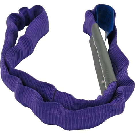Lifting Round Sling 1 Ton 1M EWL (2M Circ Polyester Endless Strop 1000KG Violet)