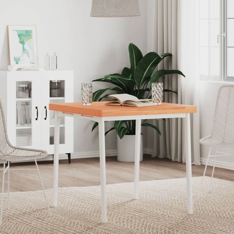 Dessus de table 70x70x4 cm carré bois massif de hêtre