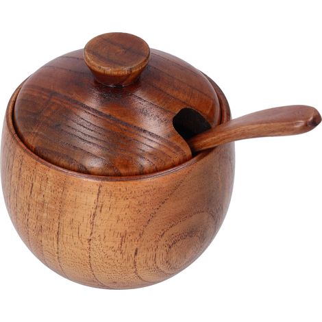 à épices ménager avec couvercle cuillère récipient à sel en (1/5)