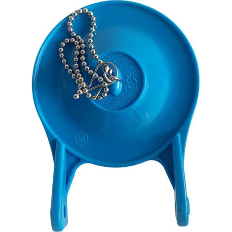Couvercle de clapet de vidange universel bleu de 7,6 cm (3 pouces) à clipser pour réservoir de toilette, bouchon anti-fuite en PVC, lot de 4 accessoires anti-fuite (1/4)