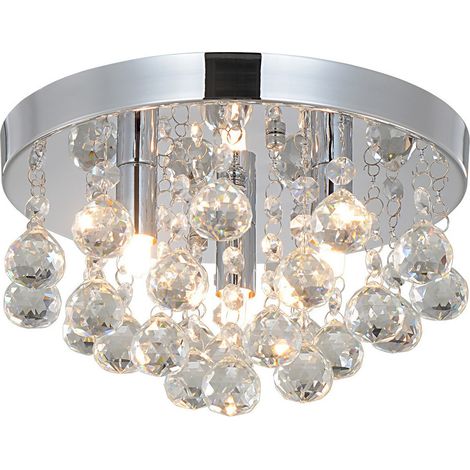 SIENTICE Luminaire encastré élégant en cristal - Plafonnier G9 à lumière chaude, un luminaire écoénergétique et étincelant adapté aux salons, chambres (1/5)