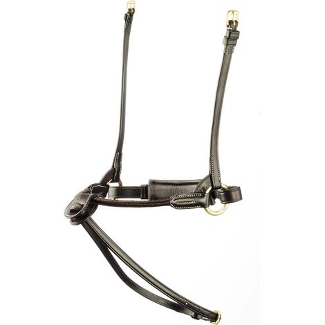 Pour en savoir plus :, Marron 04: Capezzina Rope tattini avec lanière en cuir hypoallergénique à la bouche