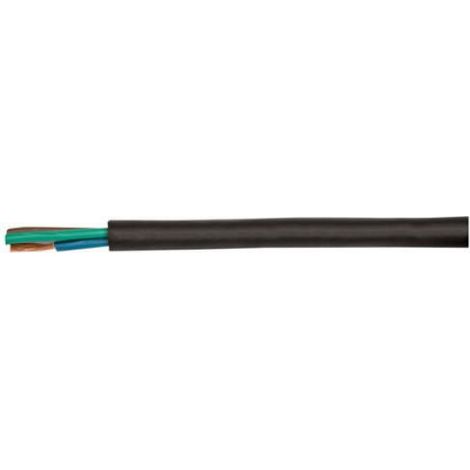 Câble Industriel H07RN-F 3x4 Mm2 450 750 V -60 À 60 °C - Noir - Rond - 1 Rouleau