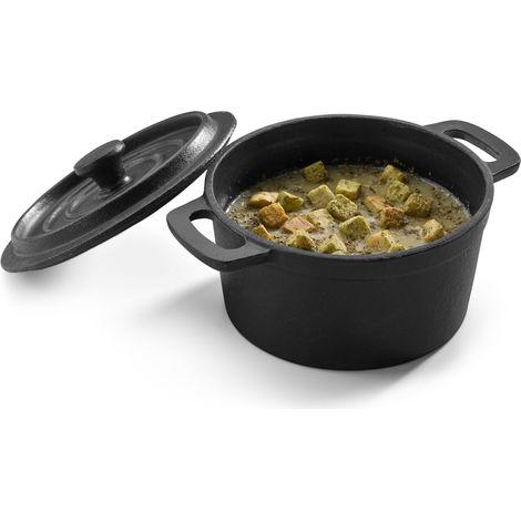 Mini Cocotte Haute avec Couvercle en Fonte Ø 14 cm - Pujadas