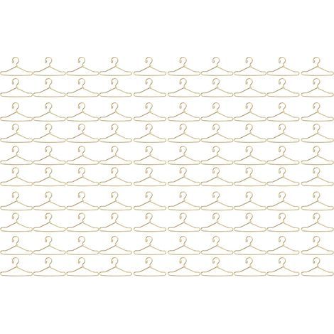 100 Pièces Porte-vêtements pour Poupées, Mignon et Détaillé en Métal Doré, Accessoire pour Garde-robe de Poupée (1/5)
