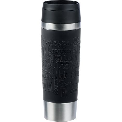 Thermos Emsa Travel Mug Classic 500ml in acciaio inossidabile/Nero [N2022000]