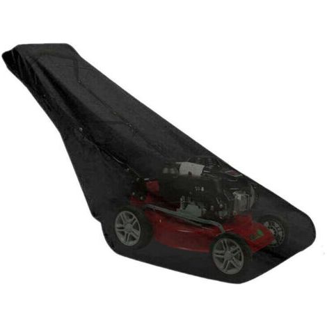 Couverture Tondeuse à Gazon Housse de Tondeuse à Gazon Protection pour Tondeuse Couverture de tondeuse à gazon de protection solaire anti-UV anti-pluie pour jardin de jardin Noir (1/4)